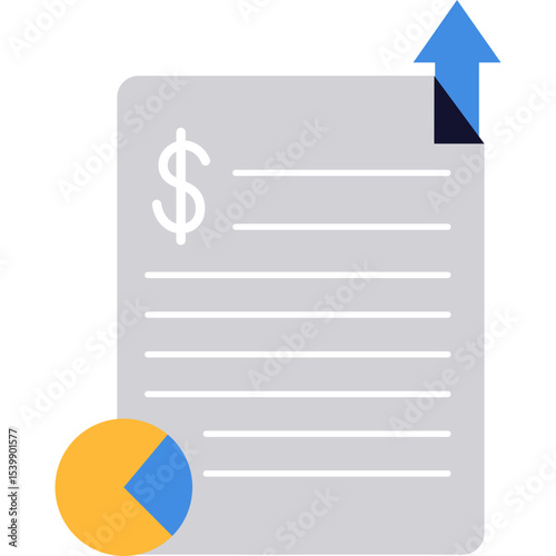 Flat Business Expenses Icon