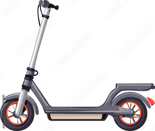 retro scooter vector illustration