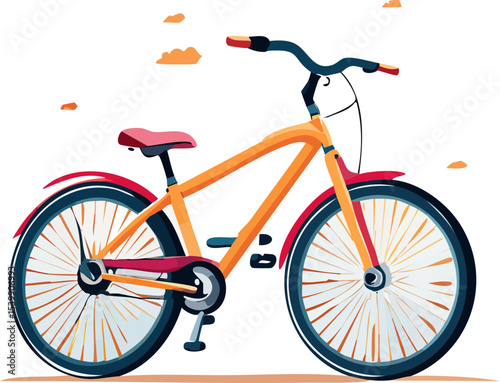 bicycle on a white background