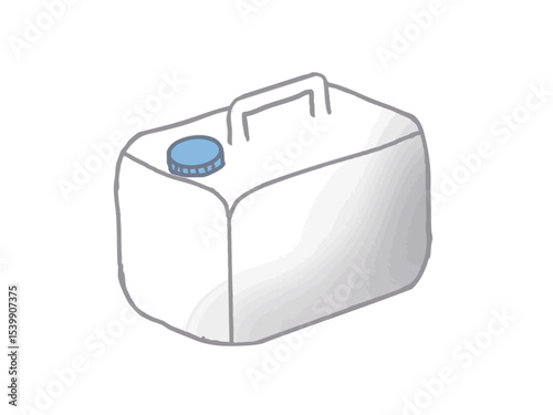 Illustration of a plastic tank container