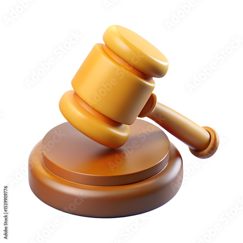 3D Auction Hammer Icon