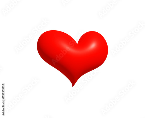 Woozy Love Heart Icon for Valentines Day, funny romantic emoji, cute love message, digital greeting, emotional sticker, flirty card, couple chat and sweetheart decoration. Vector Illustration.