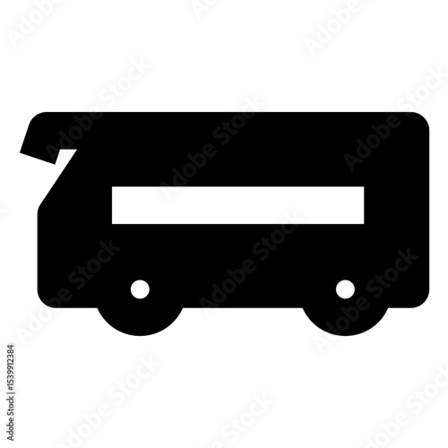 transportation solid icon set
