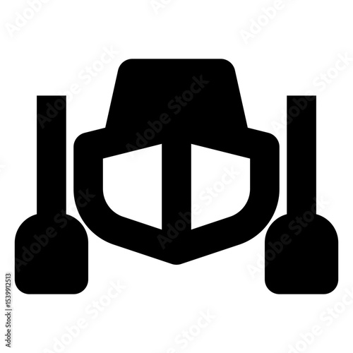transportation solid icon set