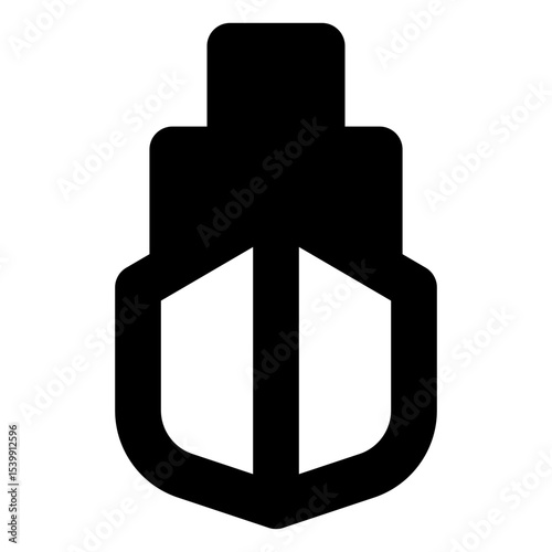 transportation solid icon set