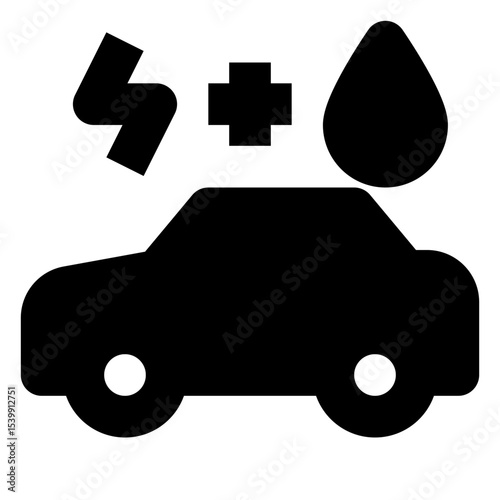 transportation solid icon set