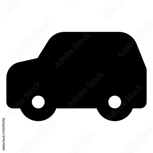 transportation solid icon set