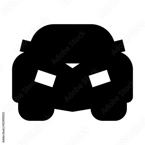 transportation solid icon set