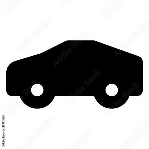 transportation solid icon set