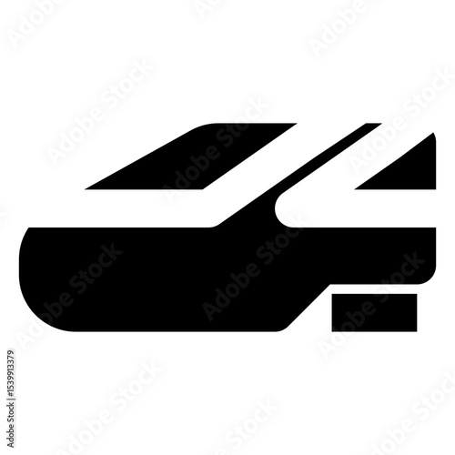 transportation solid icon set
