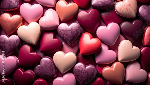 Romantic Heart Shaped Candy Collection, Valentine's Day, Love