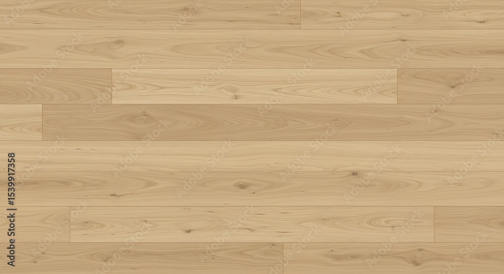 Fototapeta premium Light brown wooden planks create a seamless floor texture