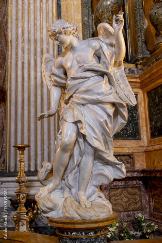 Saint Ignatius of Loyola church, Rome, Italy. Angel
