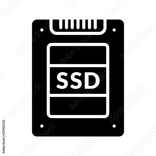SSD icon. Filled style.