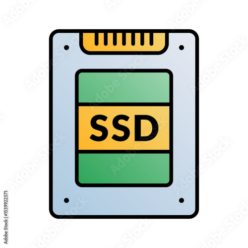 SSD icon. Gradient style.