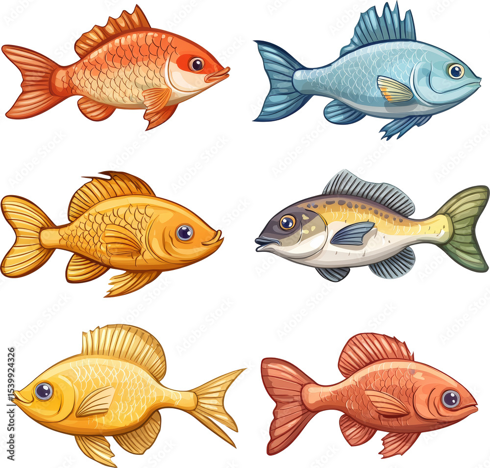 Naklejka premium fish clipart 
