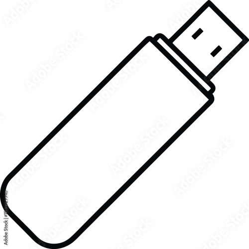 usb flash drive vector illustration