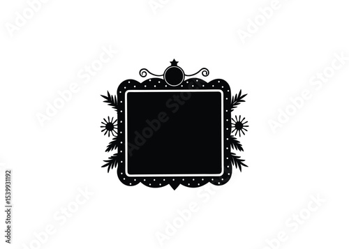 white-empty-frame-cristmas-decorations.eps