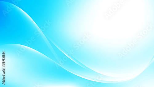 Abstract white and blue color, modern design stripes background with curve lines. Vector illustration.