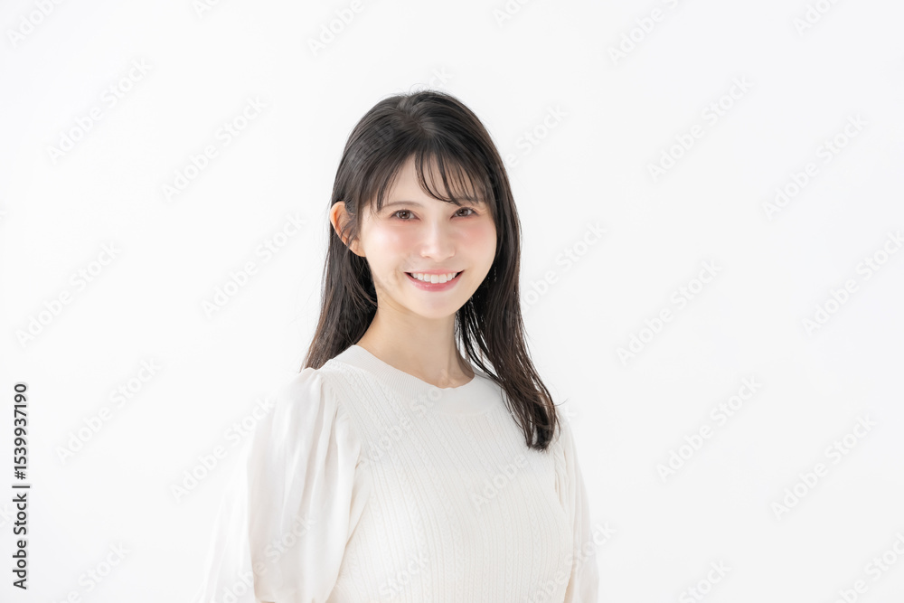 笑顔の女性 笑顔の女性