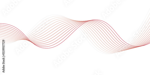 Abstract orange wavy background' Abstract wave element for design. Digital frequency track equalizer. Stylized line art background. Vector illustration. Wave with lines created using blend tool.	