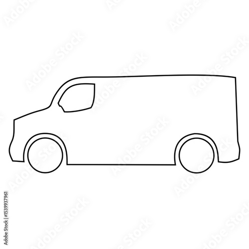 VAN car Icon Line