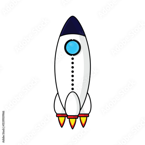 cartoon rocket illustration