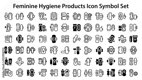 feminine hygiene products icon Symbol Set.svg. Projectors lens cover icon Symbol Set.svg