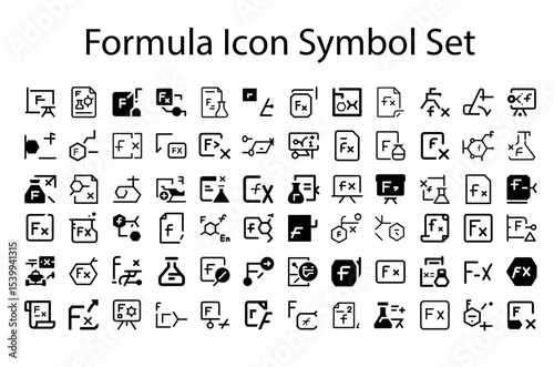 formula Icon Symbol Set.svg. creative modern icon set, Professional Symbol download scalable vector file