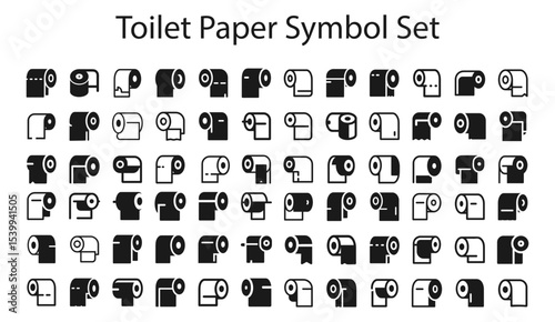 toilet paper Symbol Set.svg. creative modern icon set, Professional Symbol download scalable vector file