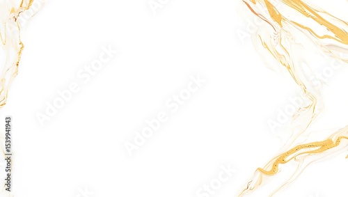 Elegant Golden Veins on White Texture Seamless Background Image