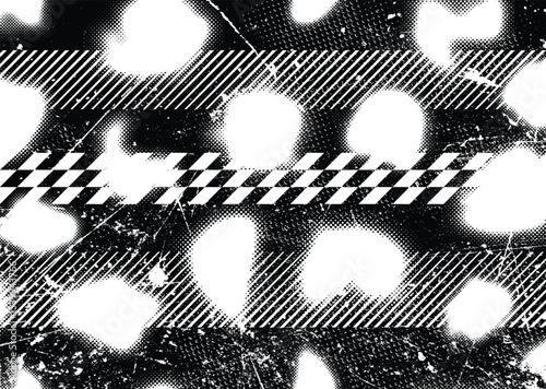 Grunge urban background. Vector. Textured banner . Futuristic digital background. Grungy effect . Abstract,splattered , dirty,cyber punk poster for your design.
