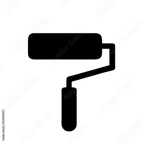 hand-drawn illustration of a paint tool roller