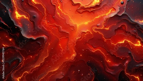 Intense Flowing Lava Texture