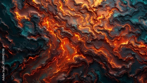 Abstract Lava Flow Texture