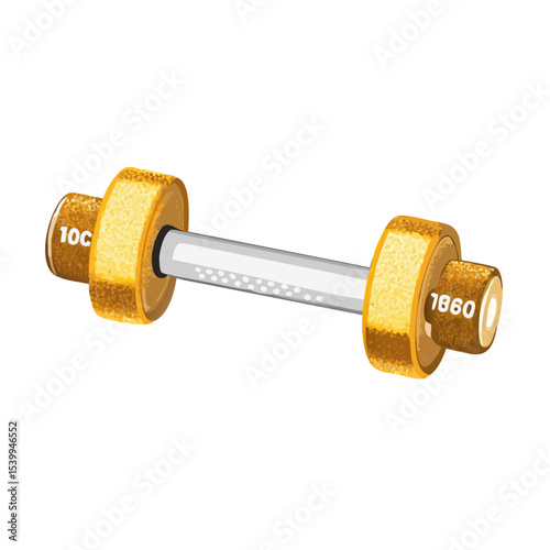 dumbbell isolated on white background