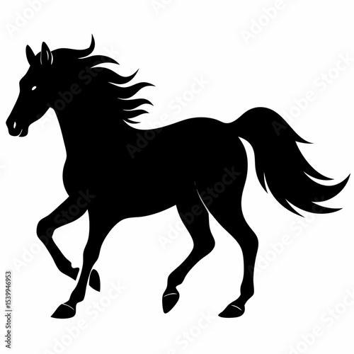 Running Horse Silhouette