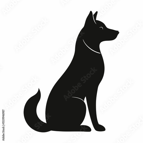 Sitting Dog Silhouette