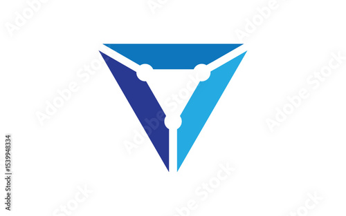 Digital Technology Circuit Modern icon Logo design v.5