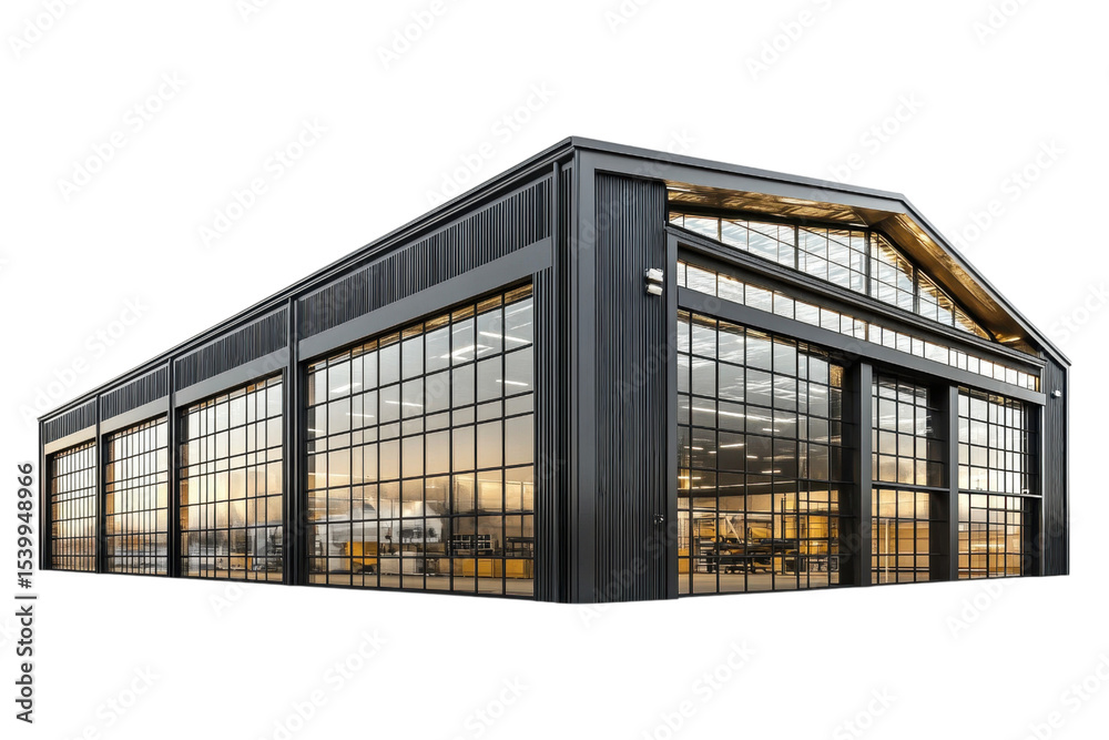 Fototapeta premium Modern Industrial Warehouse Building Design