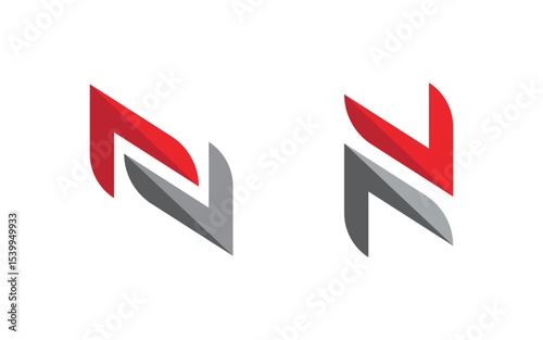 N Letter Business Concept design icon LogoTemplate v.4