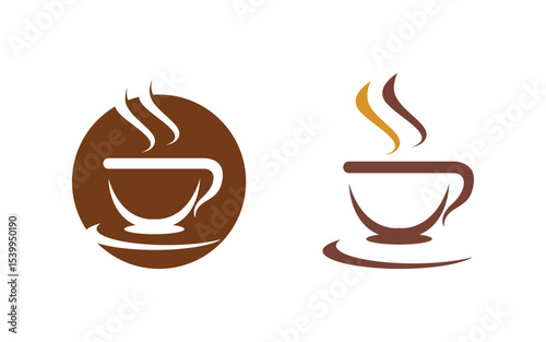Coffee caf� Shop logo Templates Vector icon design illustration v.15