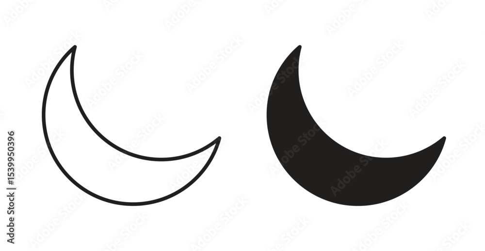 Naklejka premium Moon icon