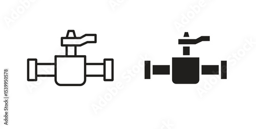 Valve icon Logos. Flat Vector Icon Design Template