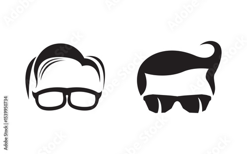 Tuxedo exclusive template vector icon illustration v.3