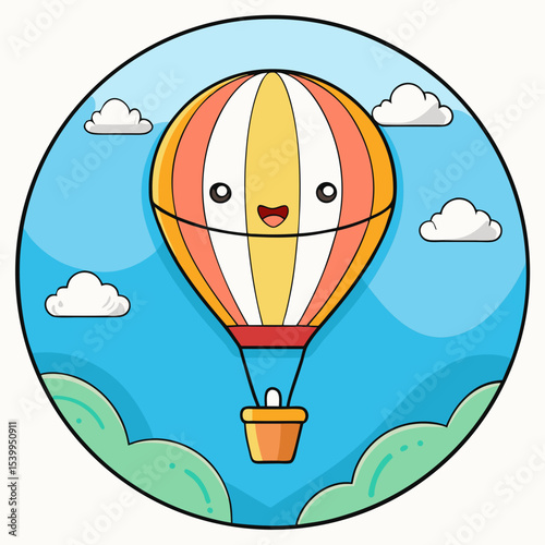 hot air balloon in the sky