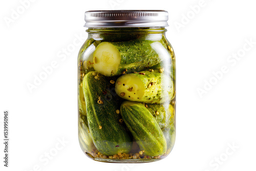 Pickled Cucumbers in Jar
