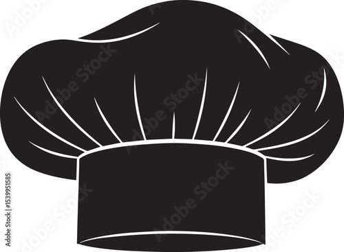 Culinary Delights Chef Hat Icon,  Restaurant Symbol, Cooking Illustration