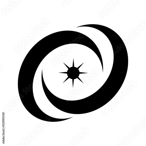 Abstract Y2K Vector Shape Element
