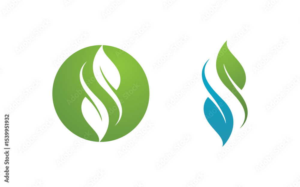 Ecology Tree Leaf vector icon illustration logo design v.22 Ecology Tree Leaf vector icon illustration logo design v.22